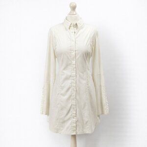 Free People Ivory Fully Lined Shirt Dress – Size Medium
